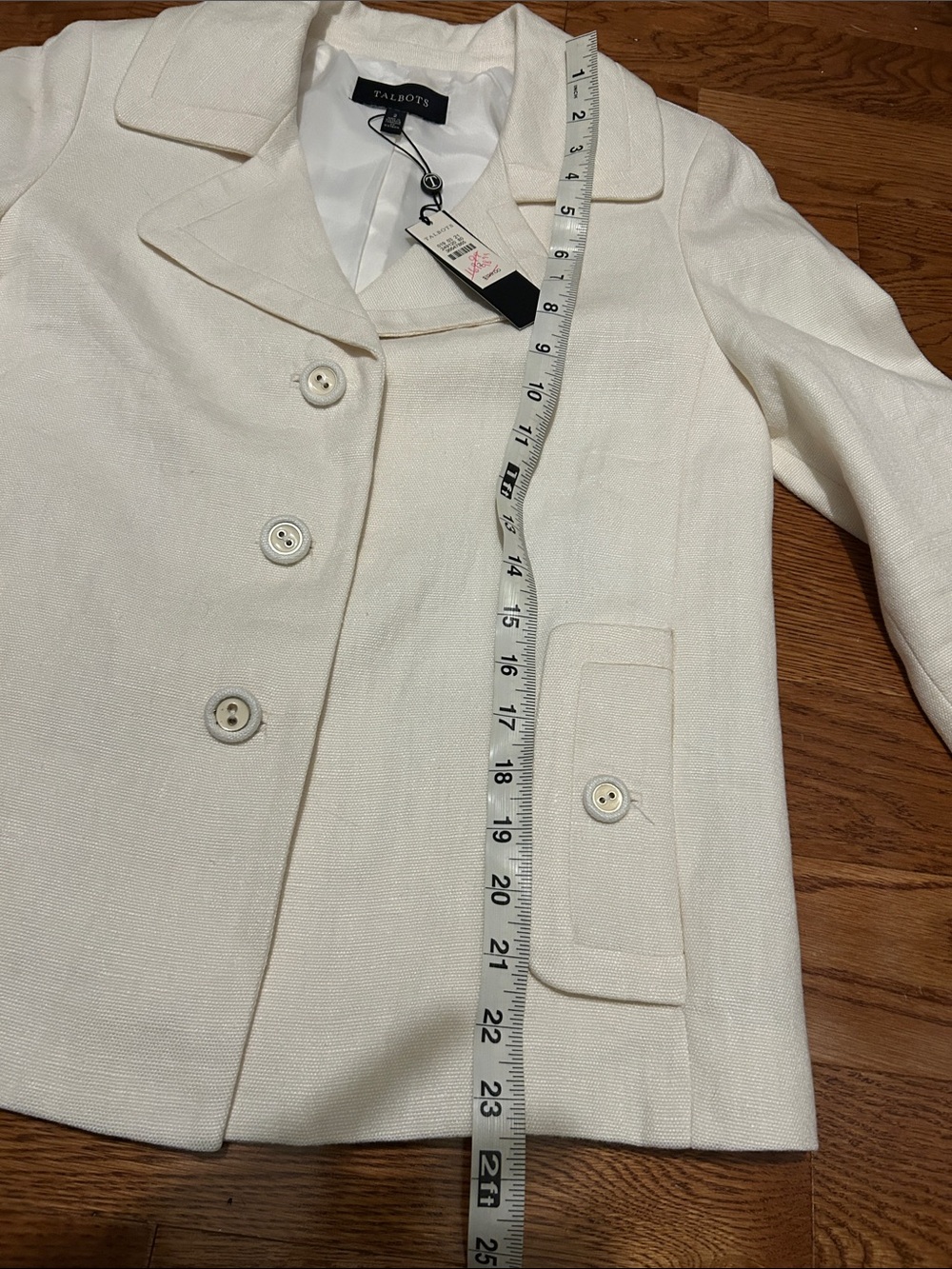 Talbots Button-Front Blazer Jacket - Picture 7 of 10